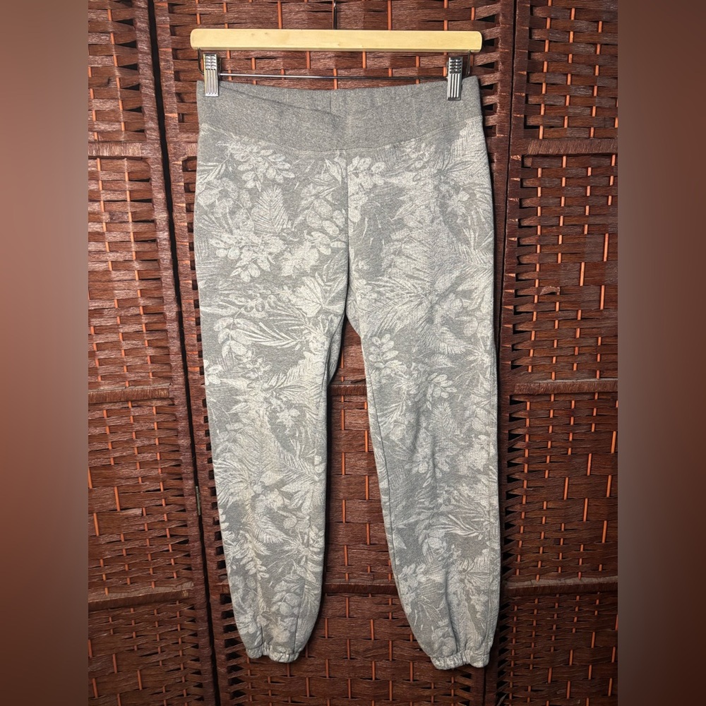 Guess Gray Floral Print Jogger Pants